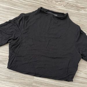 Black Naked Wardrobe crop top